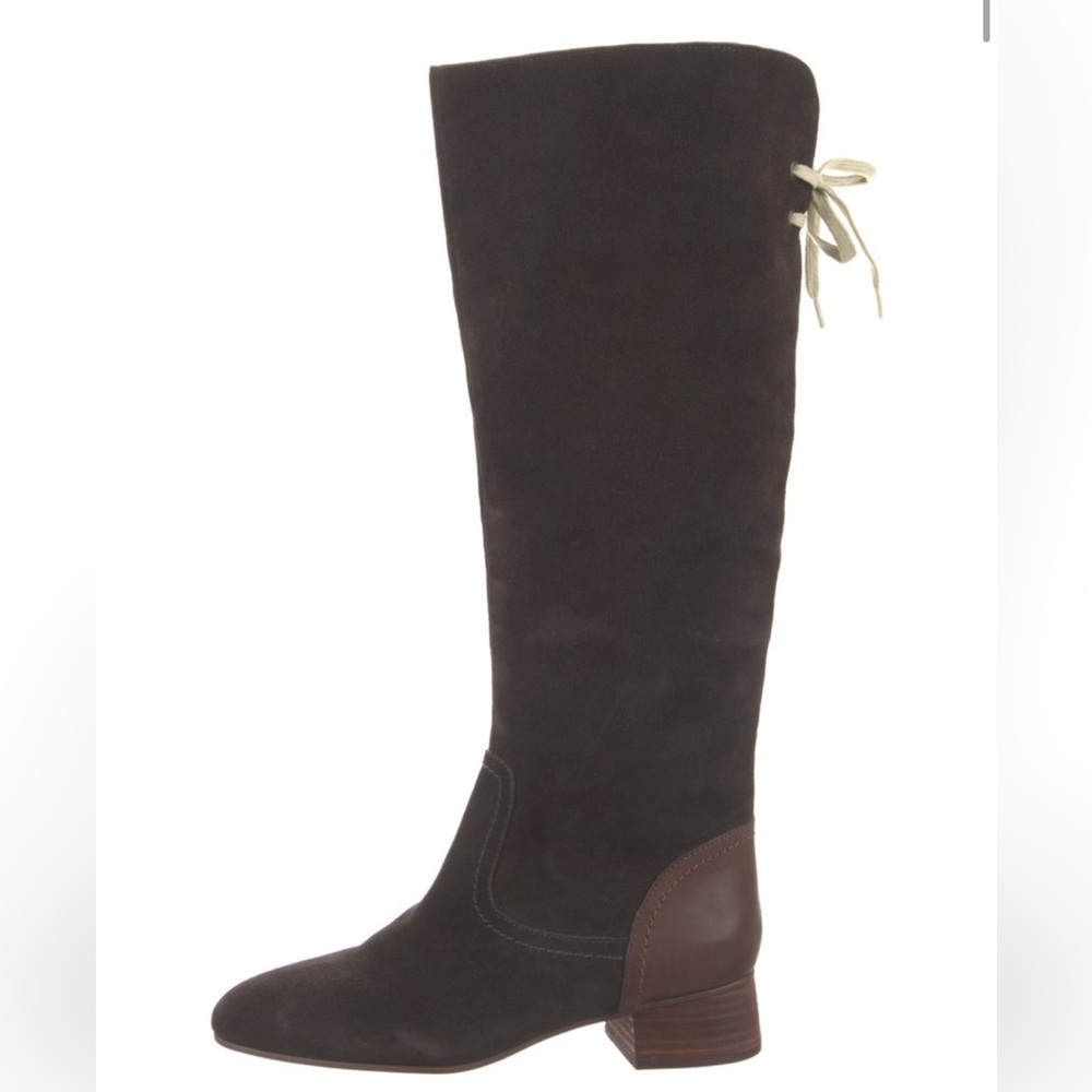 Chloe knee high suede boots